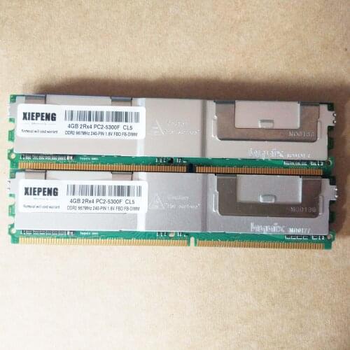 Server memory 4GB (2x 2GB) DDR2 ECC FBD 8GB 667MHz FB-DIMM 4GB 2Rx4 PC2-5300F Fully Buffered DIMM 240pin 5300 RAM