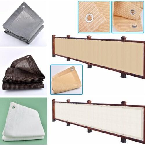 0.9x3.6m HDPE Anti-UV Sunshade Net Thicken Balcony Safety Fence Sun Shading Net Courtyard Succulent Plant Sun Shade Sail Nets