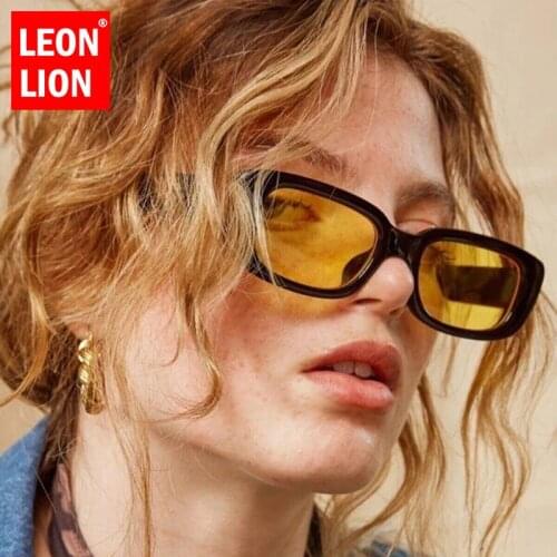 LeonLion 2021 Oval Retro Sunglasses Women Luxury Brand Eyewear For Women/Men Candy Colors Glasses Women Gafas De Sol Hombre