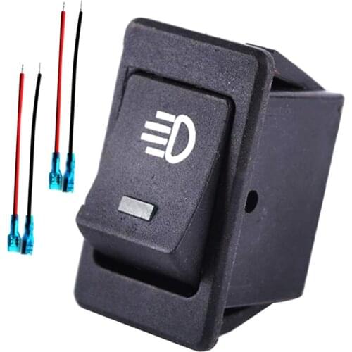 LED Light Bar Rocker Switch ON-OFF LED Light 12V 35A 4 Pin Green Light