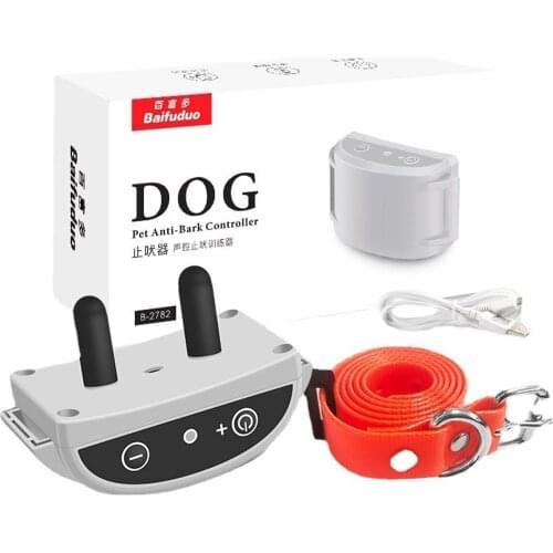 Dog Anti-bark Controller Smart Dog Training Device Automatically Adjusts Pet Dog Bark Control Collar Pet Supplies for S/M/L Dogs