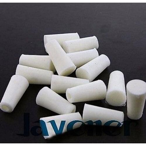 Silica Gel Stopper 11-15Mm Silica Gel Plug For 13/14Mm Glass Test Tube Stopper Burnt Flask Stopper