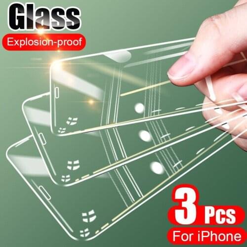 Tempered Glass For iPhone 7 8 6 6S Plus iPhone 12 11 5 5S SE Screen Protector Glass For iPhone 12 11 Pro Max X XS Max XR Glass