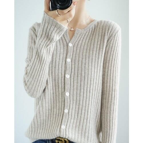 Lafarvie Winter Wool Blends Knitted Sweater Cardigan Women Tops Femme Clothing 2021 High Quality Casual Loose Jumper Oversized