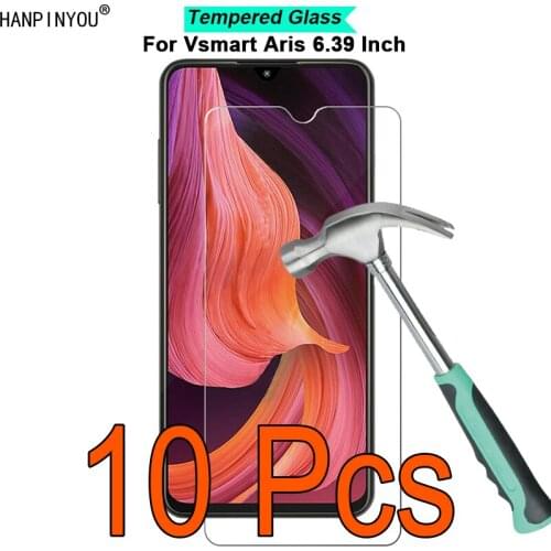 10 Pcs/Lot For Vsmart Aris 6.39" 9H Hardness 2.5D Toughened Tempered Glass Film Screen Protector Protect Guard