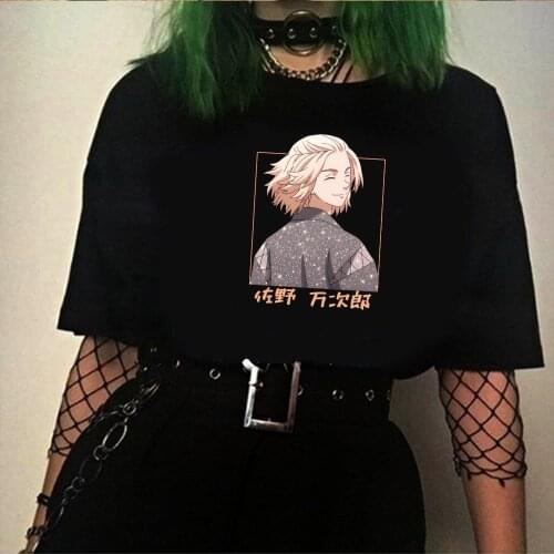 2021 Tokyo Avengers Fashion Harajuku kawaii Summer Short-sleeve Male T-shirt