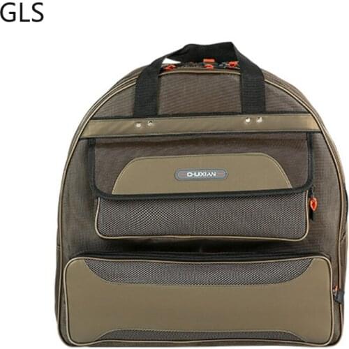 2021 New Multifunctional Nylon Waterproof Padded Fishing Bag Outdoor Riding Storage Bag Fishing Accessories 2 Optional