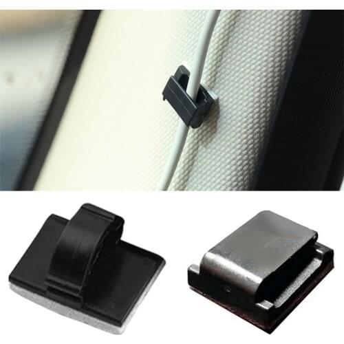 30Pcs Driving Recorder Cable Holder Fixer Clips ABS Manager Cord Holder Driving Recorder Charging Cable Clamp For Car GPS