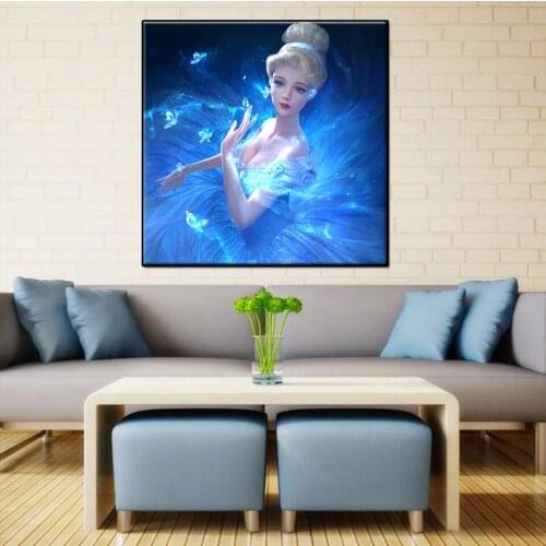 Girls love DIY Diamond Painting 5D Crystal girl Full Square/Round Diamond Embroidery Sale Cartoon Mosaic DropPing decoration