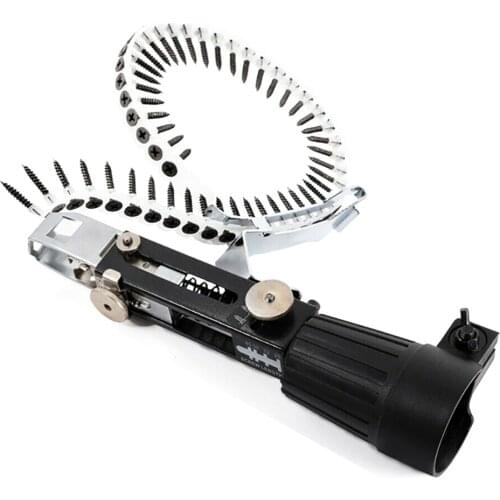 Automatic nail gun Automatic Chain Nail Gun Adapter Screw Gun for Electric Drill Woodworking Tools Cordless Power Drill Attachme