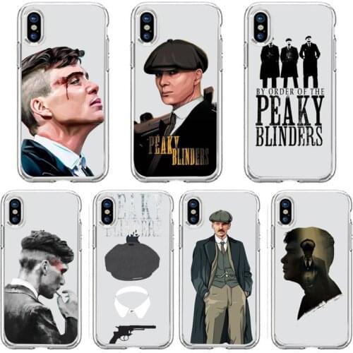 Peaky Blinders Thomas Phone Case Transparent soft For iphone 5 5s 5c se 6 6s 7 8 11 12 plus mini x xs xr pro max