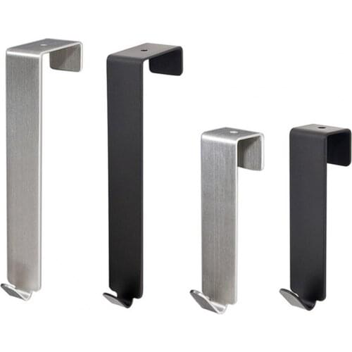 Punch Free Door Hook S-Shape Stainless Steel Heavy-Duty Seamless Doors Hanger Kitchen Gadget Household Supplies Home Storage