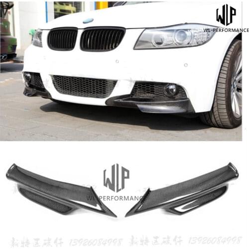 E90 E92 MT High Quality Carbon Fiber Front Bumper Side Splitters For BMW 3 Series E90 E92 MT Car Body Kit 05-08 Free Shiping