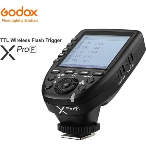 Godox XPro-F 2.4G TTL Wireless High Speed Sync 1/8000s Flash Transmitter X system High-speed Trigger For Fuji GFX50S XT2 Cameras