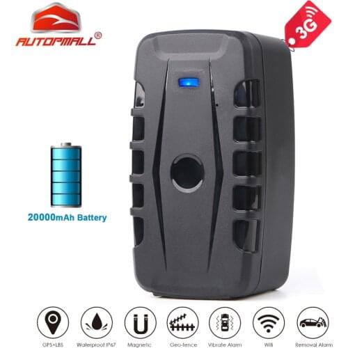 LK209C 3G GPS Tracker Car 20000mAh 240 Days Long Standby RealTime Tracker Car GPS Locator Waterproof Shock Alarm Free Web App