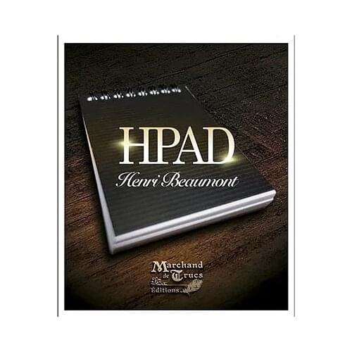 HPad By Henri Beaumont Gimmicks A7 Notebook Magic Props Close Up Street Stage Magic Mentalism Magic Tricks