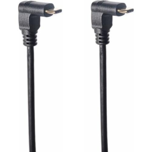 Pair 90 Degree USB C to USB C Cable , Up & Down Angle 90 Degree USB 3.1 Type-C Male to Male Fast Charging Cable GEN2 10Gbps