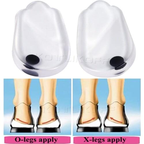 Magnetic Massage Insoles Gel O/X Type Leg Orthotics Heel Pads Corrective Valgus Varus Foot Magnet Massage Insoles Insert Pads
