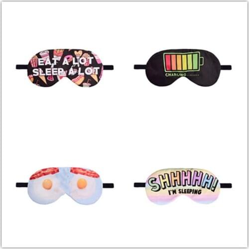 Cartoon 3D Printing Sleeping Eye Mask Cover Women Girls Sleep Rest Sleep Mask Rest Travel Relax Sleeping Aid Cover Eye Patch