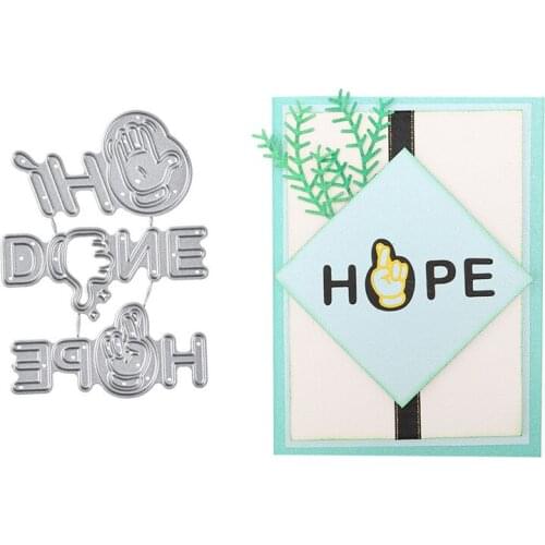 YaMinSanNiO Finger Letter Metal Cutting Dies 2019 for Craft Dies Scrapbooking Album Embossing Stencil Die Cut Card Making Decor