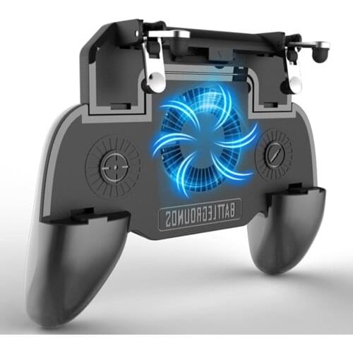 Mobile Phone Cooler Gamepad cellphone Cooling Gaming Fan Radiator Mute Fan 2000 mAh Power Bank Fan for 4-6.5 inch Smartphone