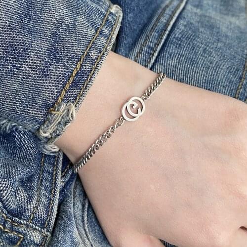 925 Sterling Silver NEW Arrival Fashion Minimalist Chain Bracelet Female Temperament Trend Exquisite Unique Braclets for Women