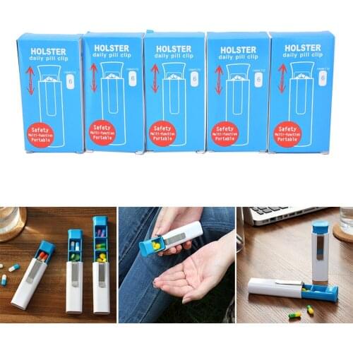 New 1Pc Portable Travel 3 Grid Medicine Drug Pill Box Case Storage Organizer Random Colors