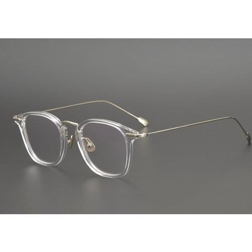 Titianium Square Glasses Frame Men Women Vintage Transparent Clear Eye Glasses Optical Myopia Eyeglasses Frames Eyewear Oculos