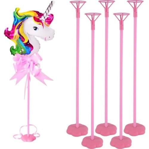 6pcs Balloon Stand Holder Foil Balloon Latex Balloons Happy Birthday Ballon Kids Baby Shower Wedding Party Decoration