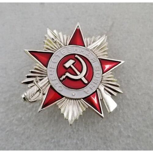 30mm Russian Replica Badge CCCP Russia USSR Badge Metal Souvenir Collection Hero Medal Gold Star Medal #103