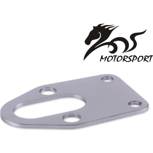 SBC Chrome Fuel Pump Mounting Plate With Gasket 283 305 327 350 383 400 SB for Chevy