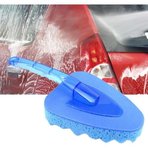 Car Sponge Brush High-efficiency Multi-purpose Blue Window Door Cleaning Tool for Vehicle