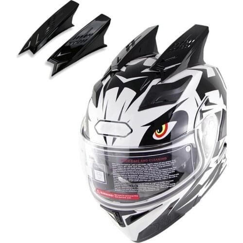 2Pcs Helmet Racing Ear Horns Motorcycle Helmet Horns Punk Style Scooter Motorbike Helmet Horn Motorcycle Accessories