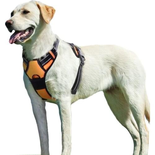 Dog Harness No Pull Walking Pet Harness Handle Adjustable Reflective Breathable Oxford Soft Vest for Small Medium Large Dogs