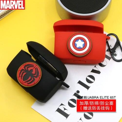 Cartoon Disney Silicone Earphone Cover Case For Jabra Elite Active 65t Headset Protector Shell Accessories With Hook