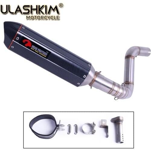 DUKE150 DUKE200 DUKE250 DUKE390 Motorcycle Exhaust middle pipe Muffler for DUKE150 DUKE200 DUKE250 DUKE390 2012-2016 Slip On