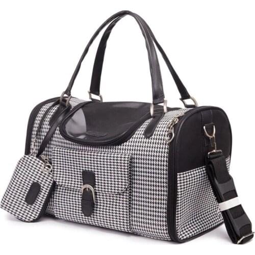 Portable PVC Pet Carrier Bag Puppy Travel Dog Shoulder Bag Pet Handbag Tote Outdoor Pet Carrier Leather Bag Pet Products