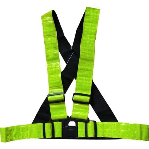 Traffic Night Work Security Running Cycling Reflective Vest High Visibility Reflective Safety Jacket Adjustable Breathable