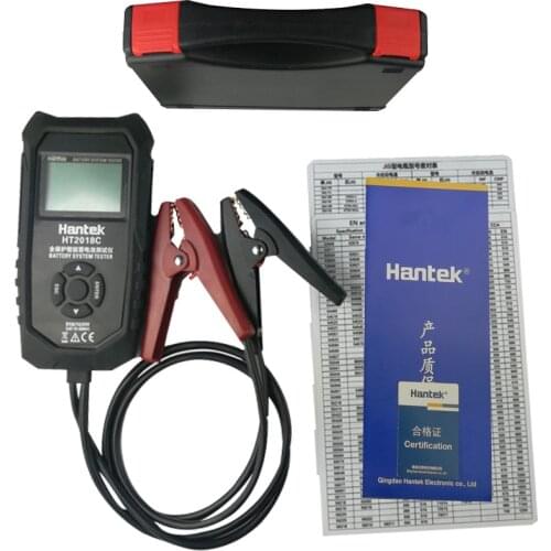 Hantek Automotive Car Battery System Tester HT2018B Digital LCD Battery Capacity Charging Analyzer 6V/12V/24V