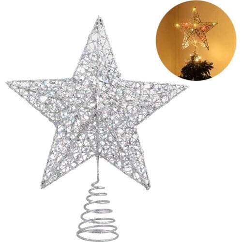 Christmas Tree Star Red Christmas Tree Decoration 3D Glowing Christmas Tree Star Top For Home House Party Unique Xmas Decor