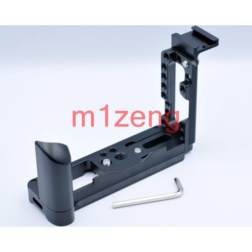 X100V with hotshoe Extended Vertical Quick Release QR L Plate/Bracket Holder Grip for Fuji X-100V camera RRS arca tripod