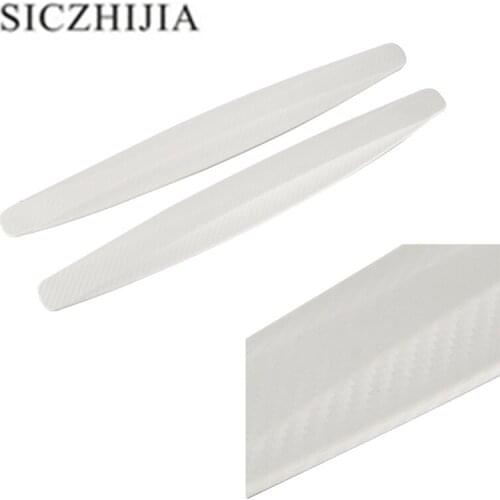 1 pair of carbon fiber bumper bumper strips for Peugeot 206 207 208 301 307 308 407 2008 3008 4008