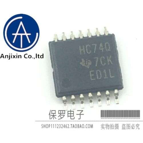 10pcs 100% orginal and new trigger SN74HC74QPWRQ1 silk screen HC74Q TSSOP14 in stock