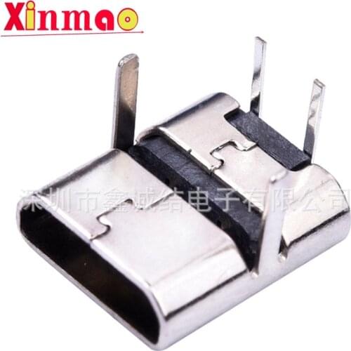 10PCS Micro usb 2pin dip7.2 micro-usb Female Socket BF Type B USB connector