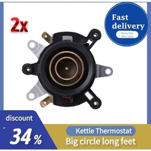2PCS/Replacement AC 250V 13A Temperature Control Kettle Thermostat Top Base Socket