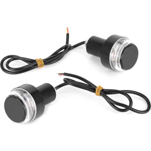 Handlebar Grip 2Pcs LED Motorcycle Handlebar Light Grip Turn Signal Bar End Plug Handlebar Turn Signal