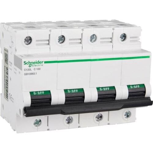 AC 4P C type 100A C120L distribution protection small circuit breaker air switch 400V 50/60Hz A9N19851