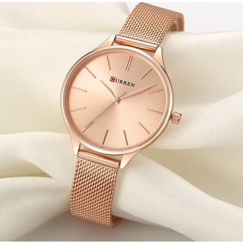 CURREN Quartz Watch for Women Fashion Ultra-thin Exquisite Ladies Watches Luxury Elegant Casual Dress Clocks Montre Femme 9024