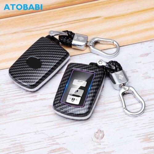 ATOBABI ABS Car Key Cases For Toyota Camry Highlander RAV4 Avalon Tacoma Land Cruise Prius Sienna Remote Control Protector Cover