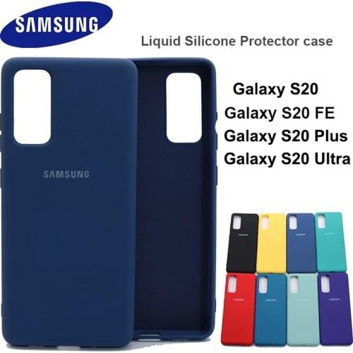 S20 Case For Samsung Galaxy S20Ultra S20 FE S20Plus Soft Silicone Cover TPU Silky Touch Liquid Protective S20FE S20+ Phone Shell